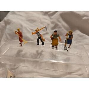 RARE Preiser 1:90 Scale Exklusiv #40 Vintage Working People 4 Figure Set Germany